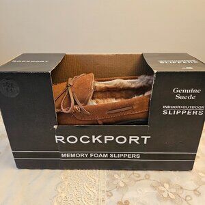 NIB Rockport Cinnamon Slip -in Slippers